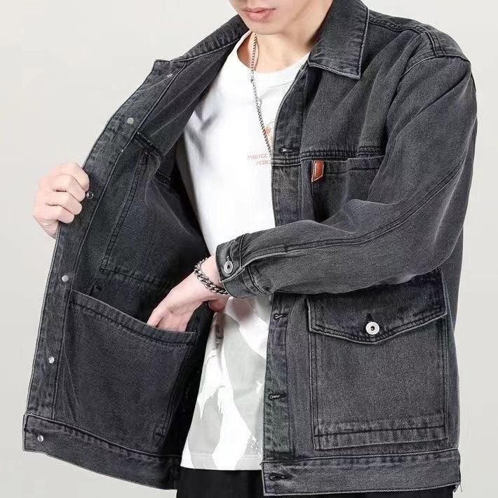 Jacket Top Denim Short Gown Men - MAXIME