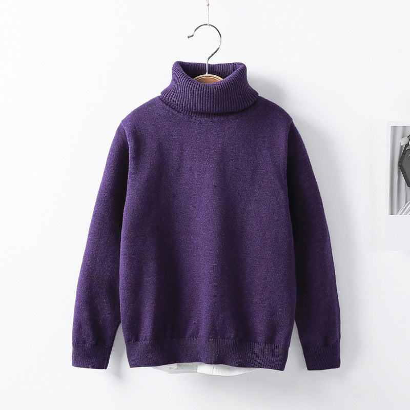 Autumn and winter high collar children's knitwear - MAXIME