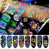 Nail Laser Star Sticker Thermal Transfer Nail Decals Symphony Star Paper - MAXIME