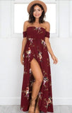 Women Off shoulder beach summer dresses - MAXIME