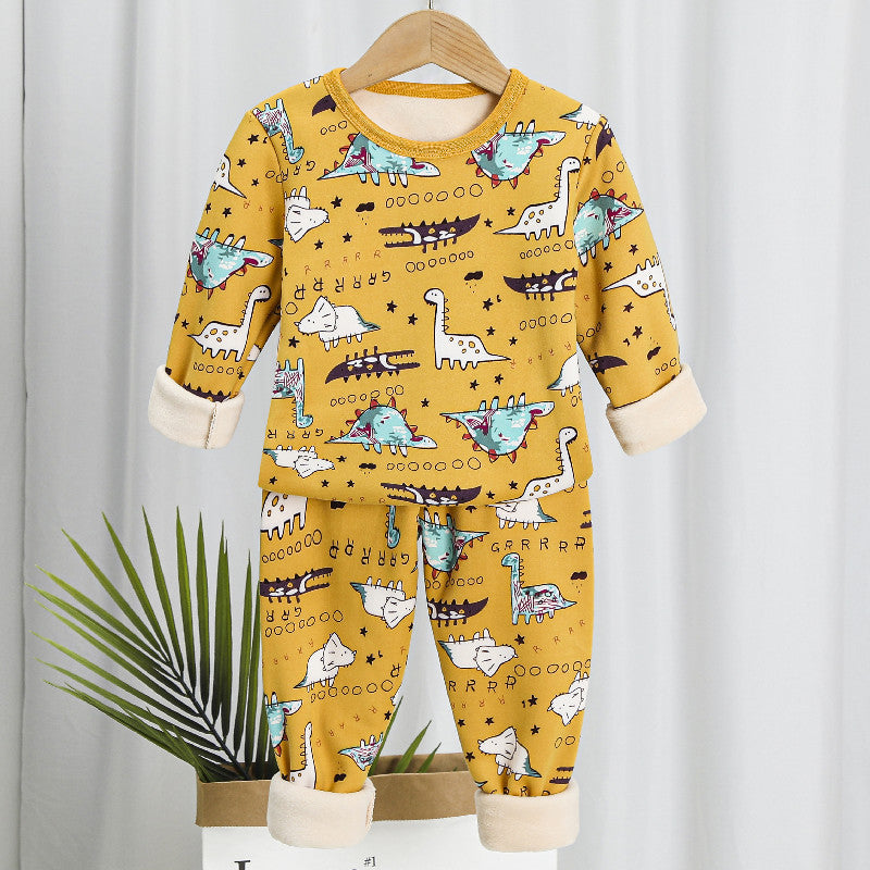 Children's Underwear Suit Fleece-lined Thickened - MAXIME