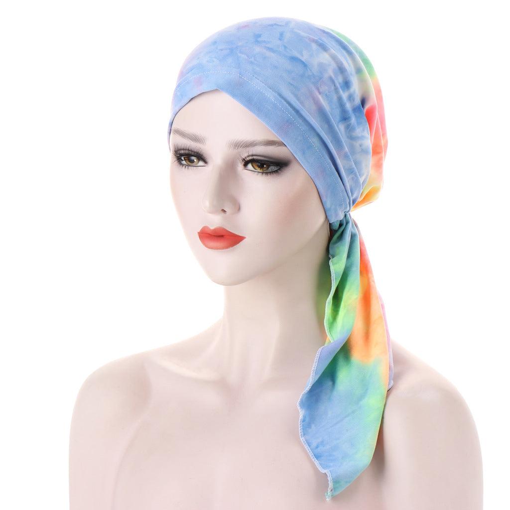 Maxime Curved Tail Turban Hat - MAXIME