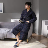 Long Sleeved Autumn And Winter Thin Quilted Bathrobe - MAXIME