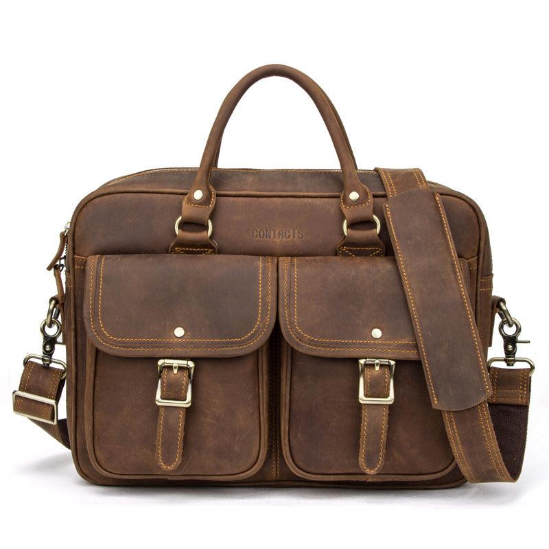 Large Capacity Leather Travel Bag - MAXIME