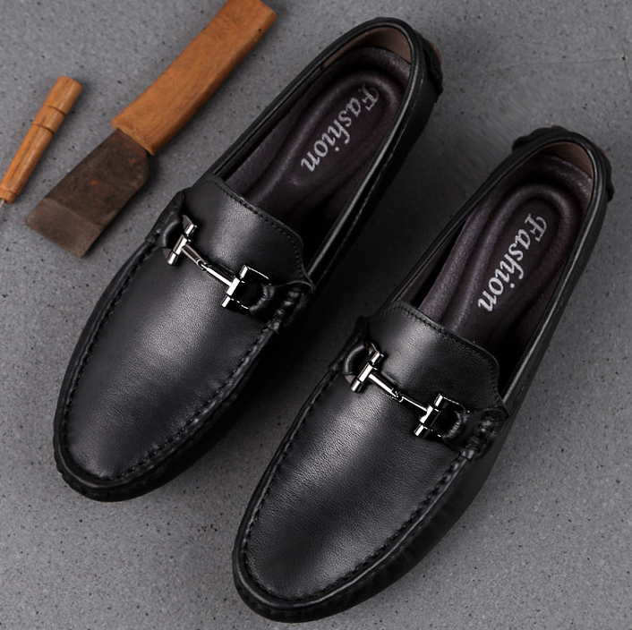 Genuine Leather Loafers Designer - MAXIME