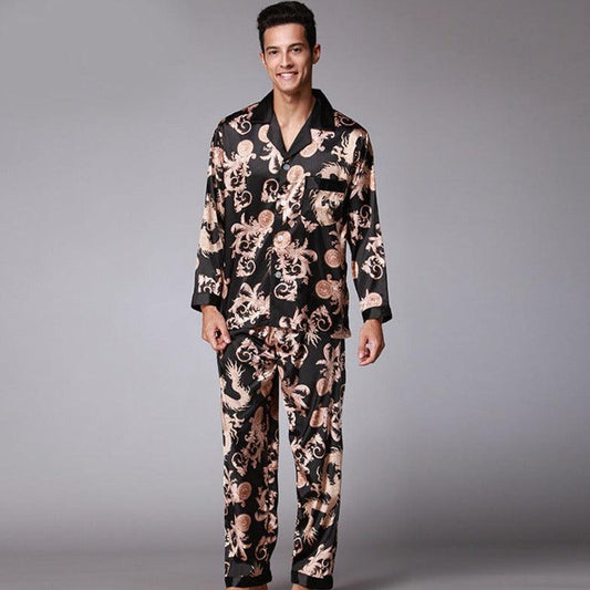 Men's Long Sleeve Pants Pajamas Set - MAXIME