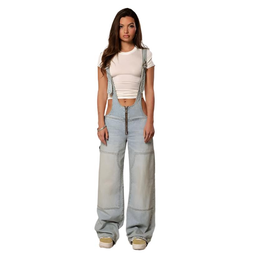 Jumpsuit Streetwear Jeans Pants - MAXIME