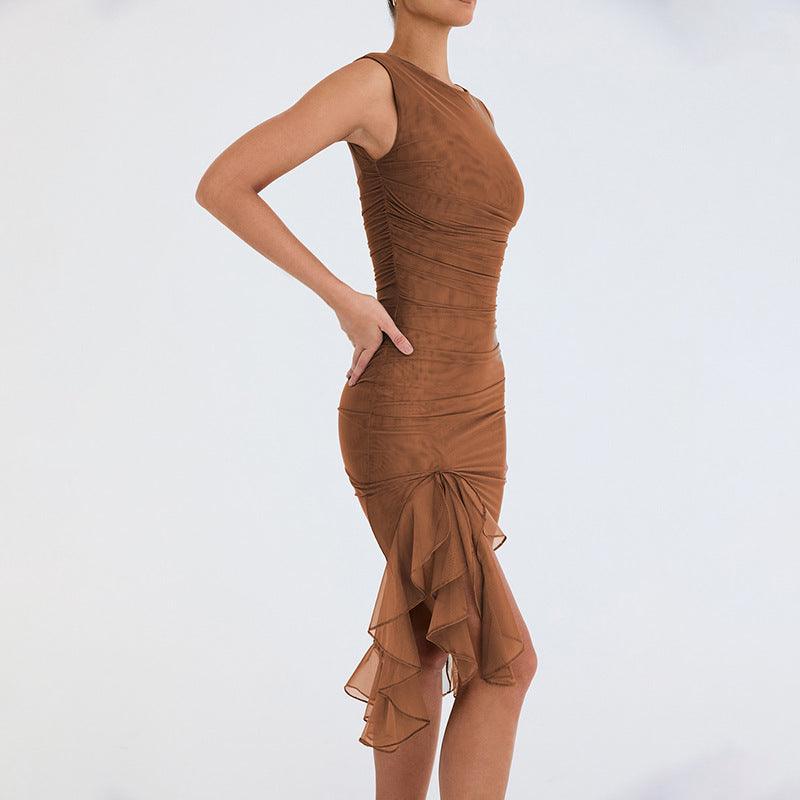 Slim Skinny Sleeveless Dress - MAXIME