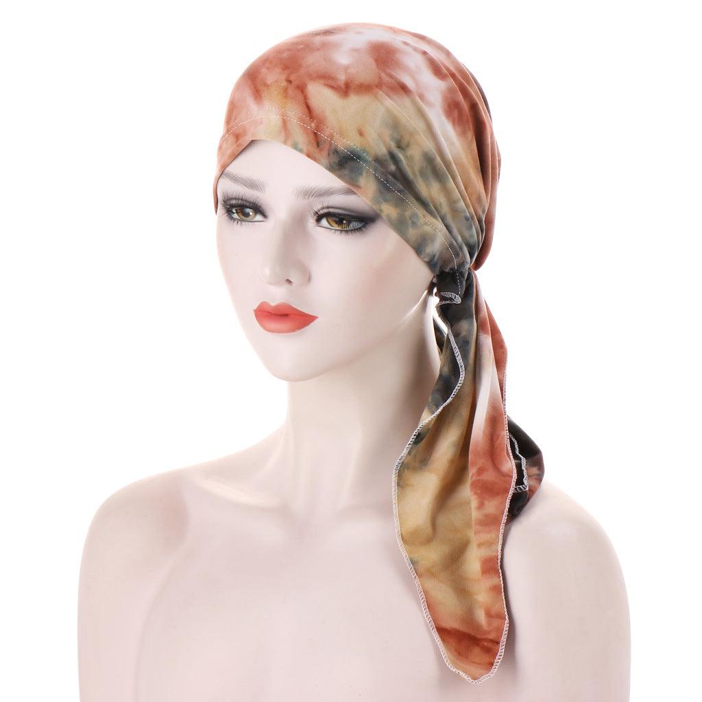 Maxime Curved Tail Turban Hat - MAXIME