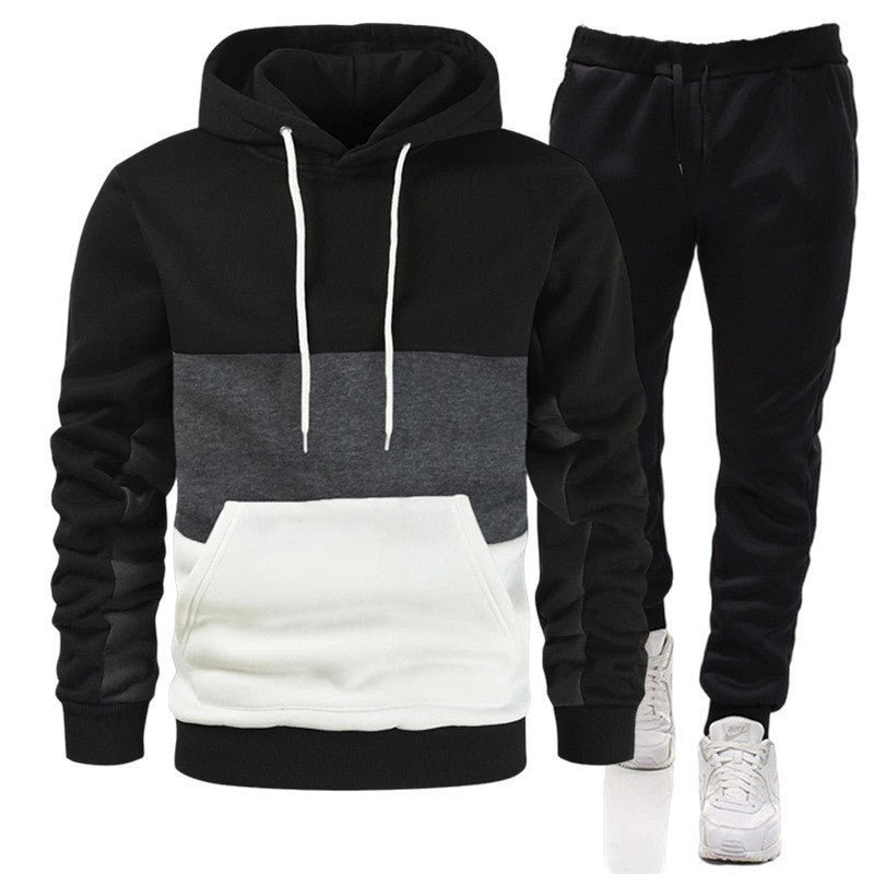 Block Hoodie Sportswear Suit - MAXIME