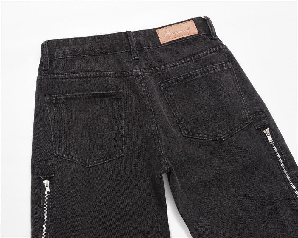 Frayed Cat Beard Straight Casual Pants - MAXIME