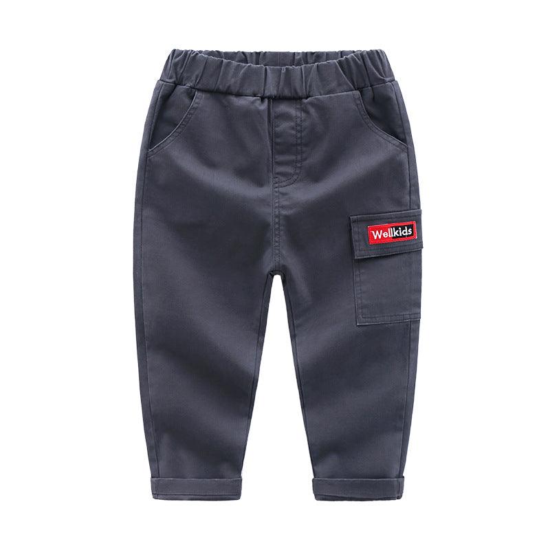 Children's cotton slim feet casual pants - MAXIME