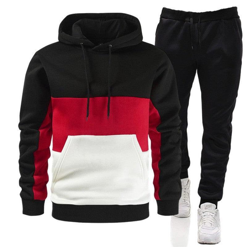 Block Hoodie Sportswear Suit - MAXIME