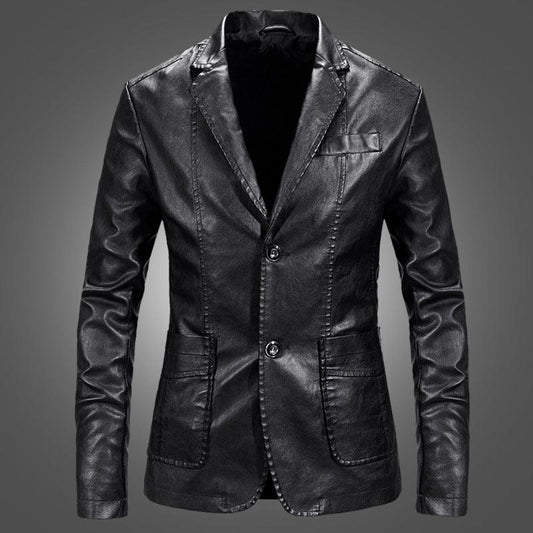 Leather Jacket Small Suit Men - MAXIME