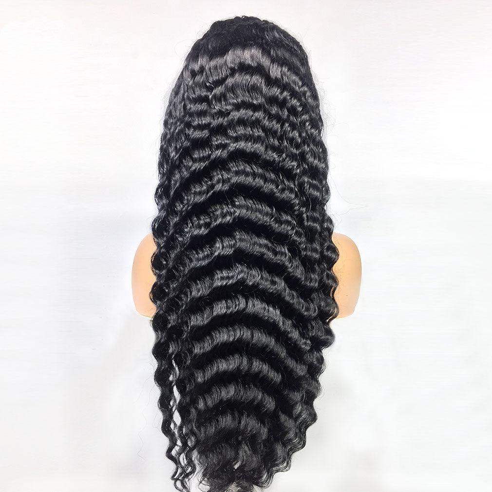 Human Hair 28 30 Deep Wave Lace Frontal Wigs 13 4 Front Wigs - MAXIME