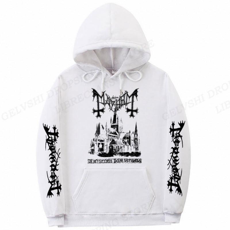 Solid Printed Fashion Hoodie - MAXIME