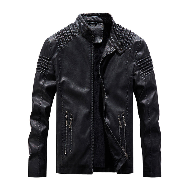 Men Leather Jacket Winter And Autumn Coat - MAXIME