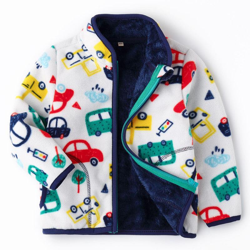 Printed Coats Kids Zipper - MAXIME