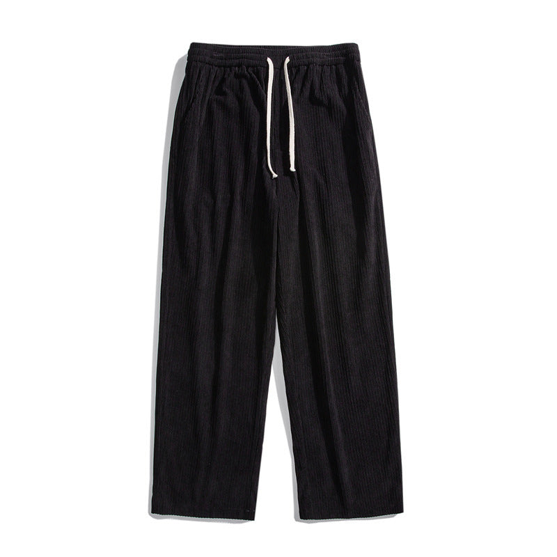 Thick Loose Straight Corduroy Pants - MAXIME