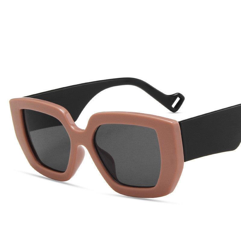 Personality Polygon Contrast Sunglasses - MAXIME