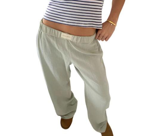 Casual Striped Trousers Wide Leg Pants - MAXIME