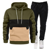 Block Hoodie Sportswear Suit - MAXIME