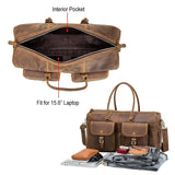 Large Capacity Leather Travel Bag - MAXIME