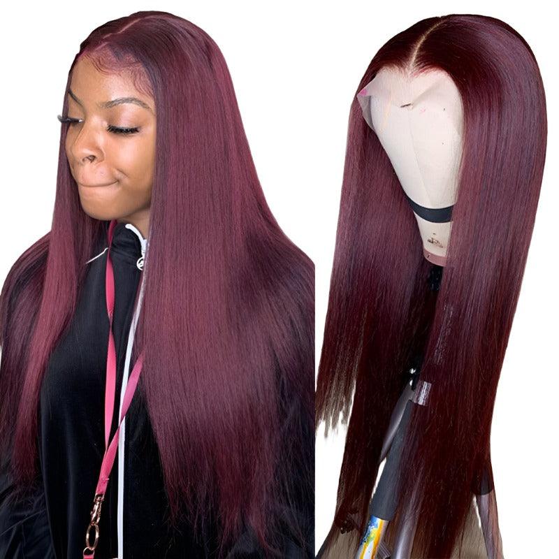 T-part Lace Frontal Wigs Real Hairstyle Headgear - MAXIME