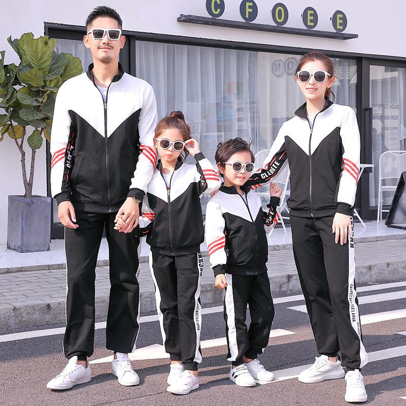 Parent-child Sportswear Mother-daughter Father-son Suit School Uniform - MAXIME