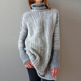 women's loose turtleneck sweater