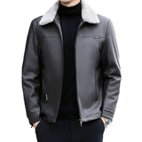 Leather Down Jacket Men's Autumn And Winter - MAXIME