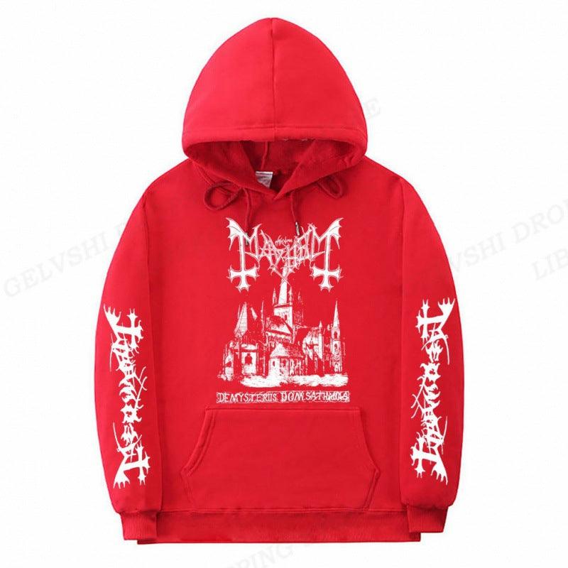 Solid Printed Fashion Hoodie - MAXIME