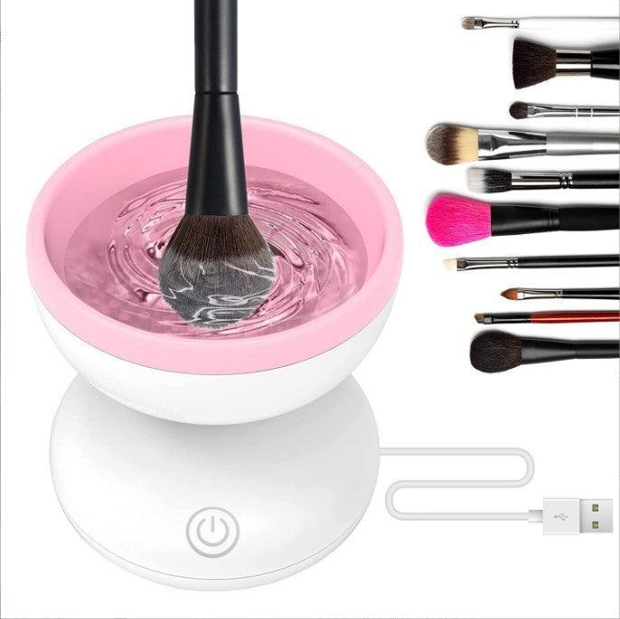 Electric Makeup Brush Cleaner Machine Portable Automatic USB Cosmetic Brush Cleaner Tools For All Size Beauty Makeup Brushes Set - MAXIME