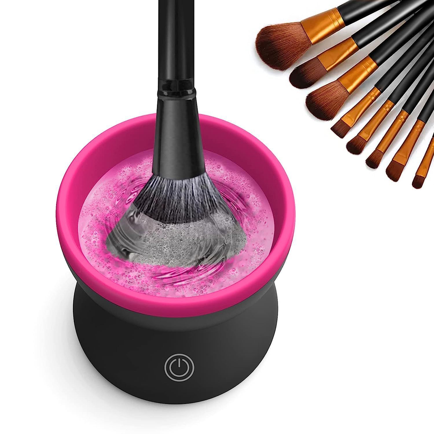 Electric Makeup Brush Cleaner Machine Portable Automatic USB Cosmetic Brush Cleaner Tools For All Size Beauty Makeup Brushes Set - MAXIME