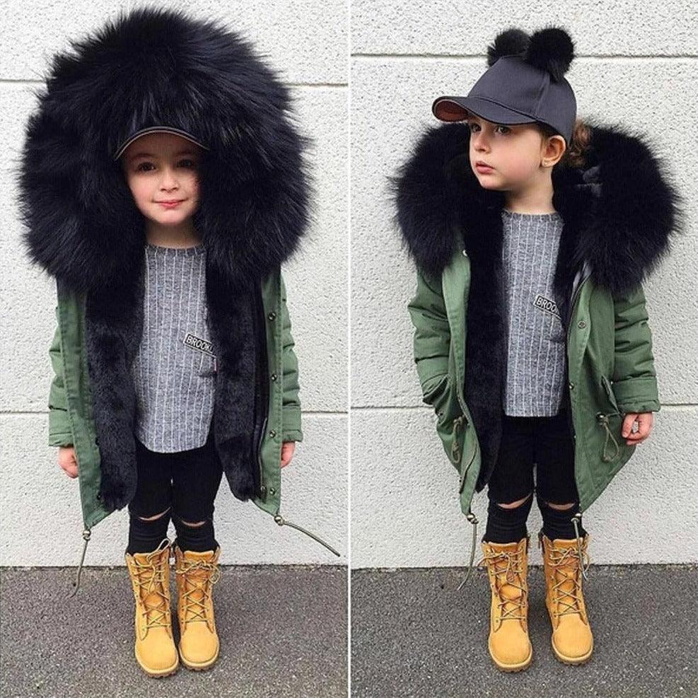 Children's faux fur coat - MAXIME