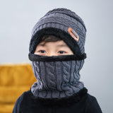 Warm knitted hat children's cap - MAXIME