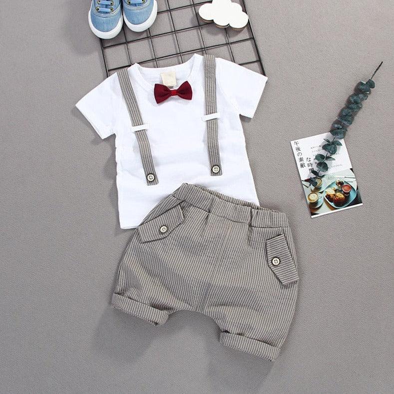 Boys Grey Gentleman Outfits - MAXIME