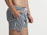 Striped beach pants, pants, loose shorts - MAXIME