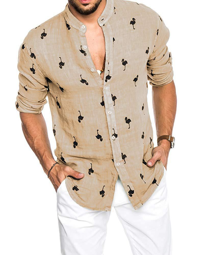 Maxime matching lapel shirt men - MAXIME