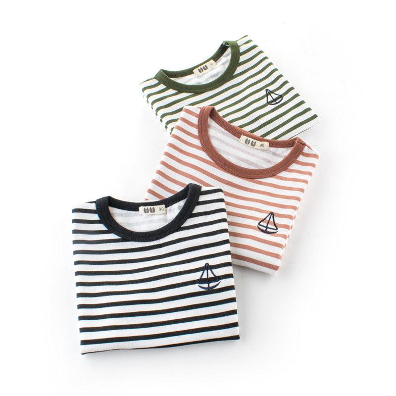 Boys' Cotton Kids Striped T-Shirt - MAXIME