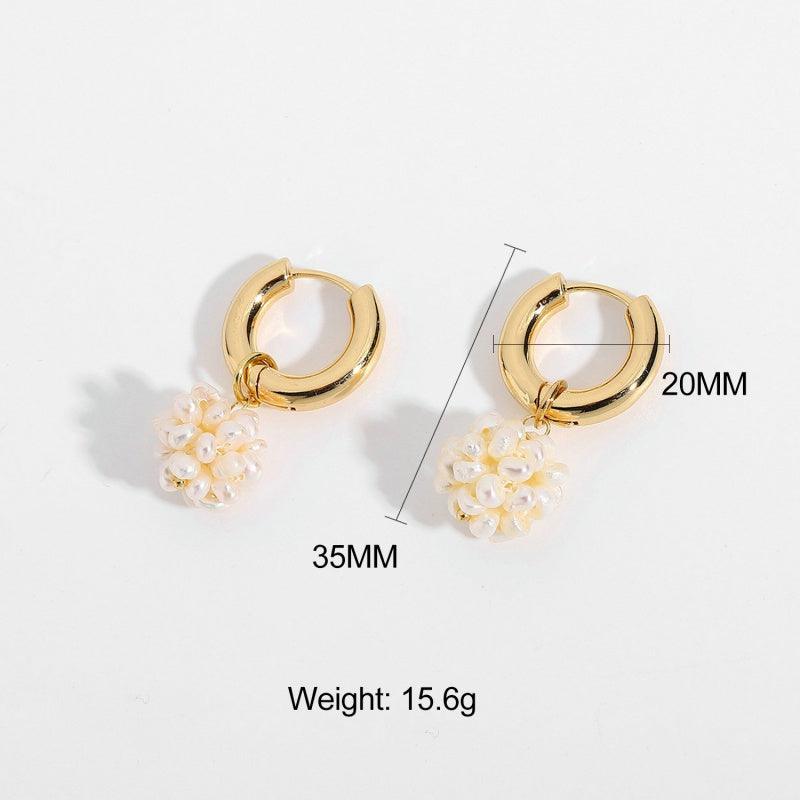 Pearl Element Earrings - MAXIME