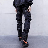 Leather Pocket Splice Cargo Pant - MAXIME