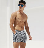 Striped beach pants, pants, loose shorts - MAXIME