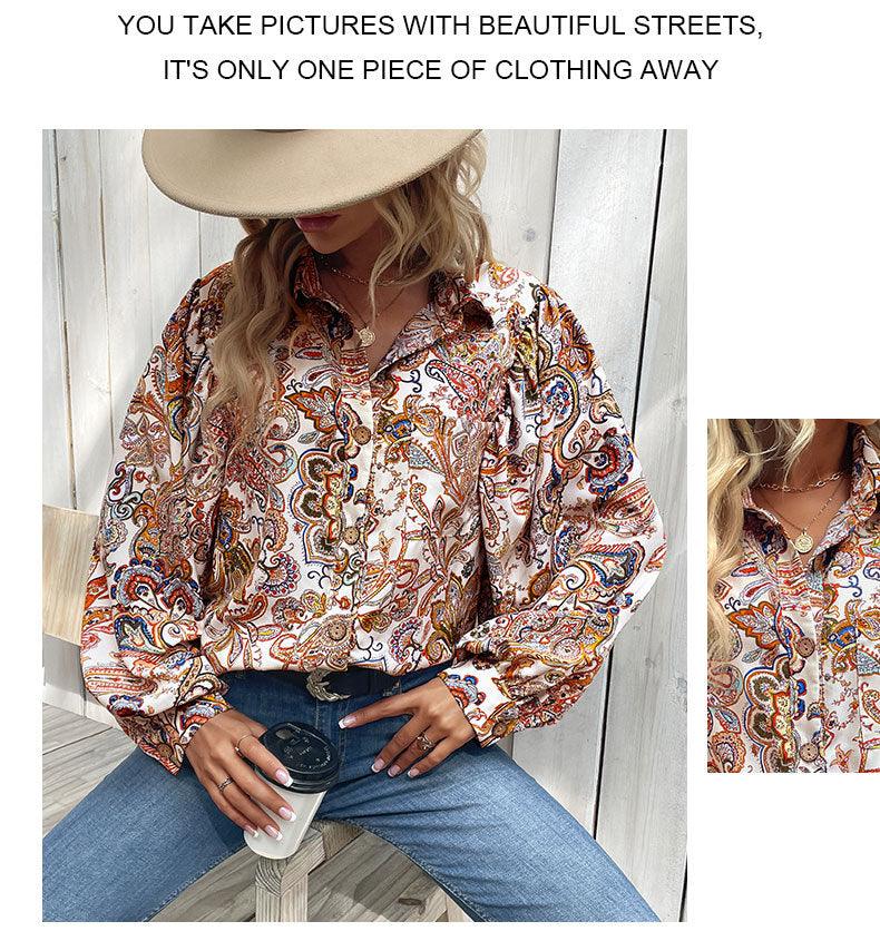 MAXIME Loose Printed Shirt - MAXIME