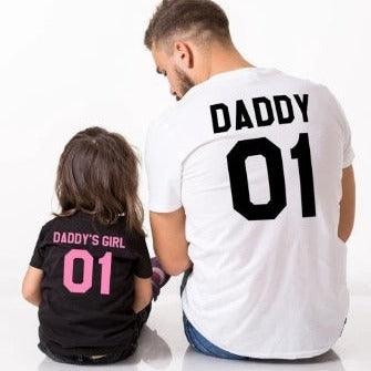 Pink word parent-child family outfit - MAXIME