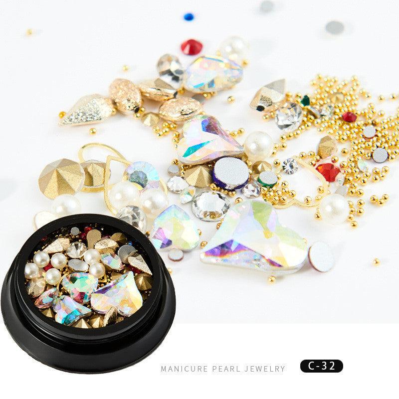 Nail Xingyue popular copper round rivets sequins nail drill ornaments - MAXIME