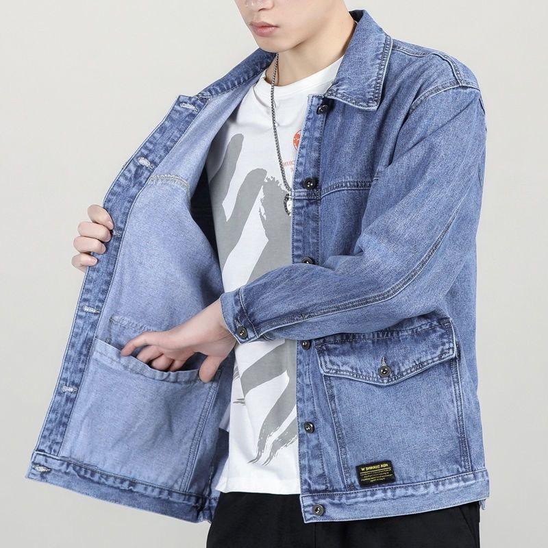 Jacket Top Denim Short Gown Men - MAXIME