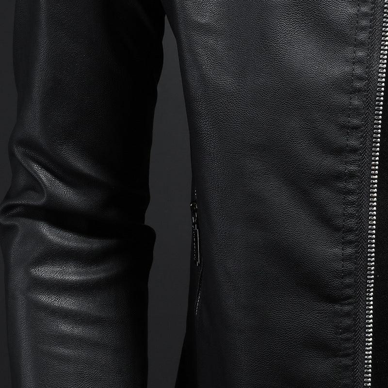 Men's Leather Jacket Thin Coat - MAXIME