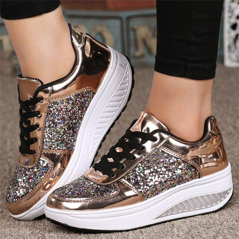 Sequin women's sneakers - MAXIME