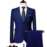 Men's Business Casual Suit Suit Two-piece Set - MAXIME